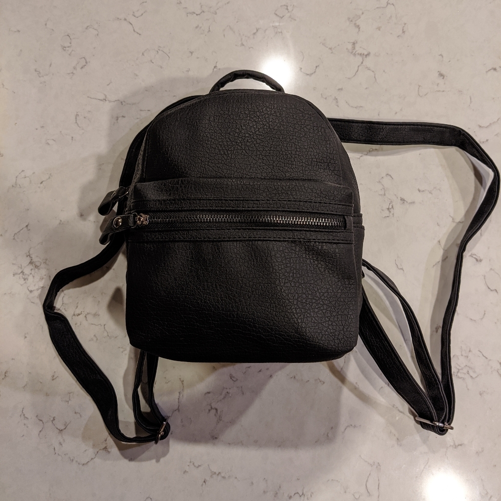 Black Mini Backpack